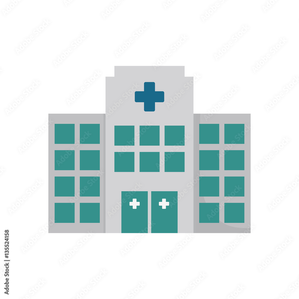 building hospital medicine healthcare vector illustration eps 10