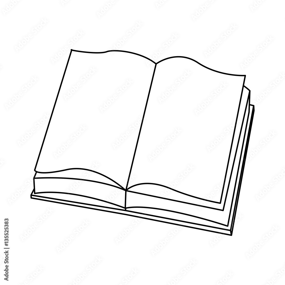 book icon over white background. vector illustration book icon over white background. vector illustration