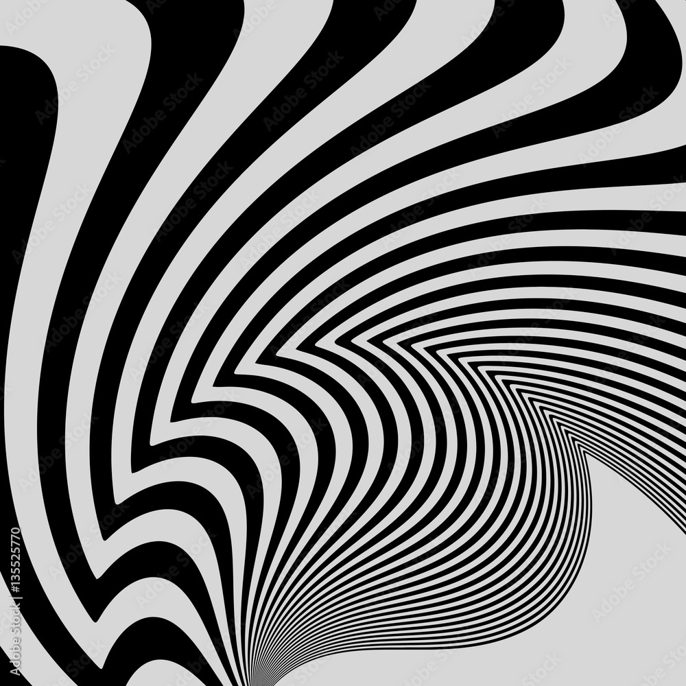 Black and White Abstract Striped Background. Optical Art. Black and White Abstract Striped Background. Optical Art.