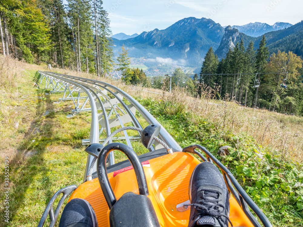Fototapeta premium Alpine coaster in Kolbensattel