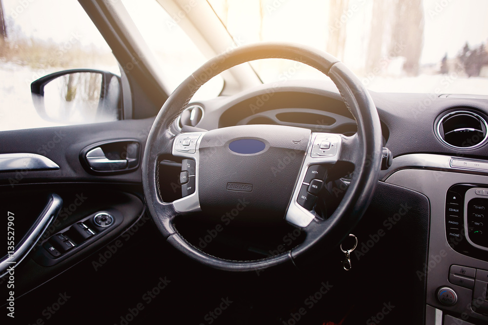 New modern car interior