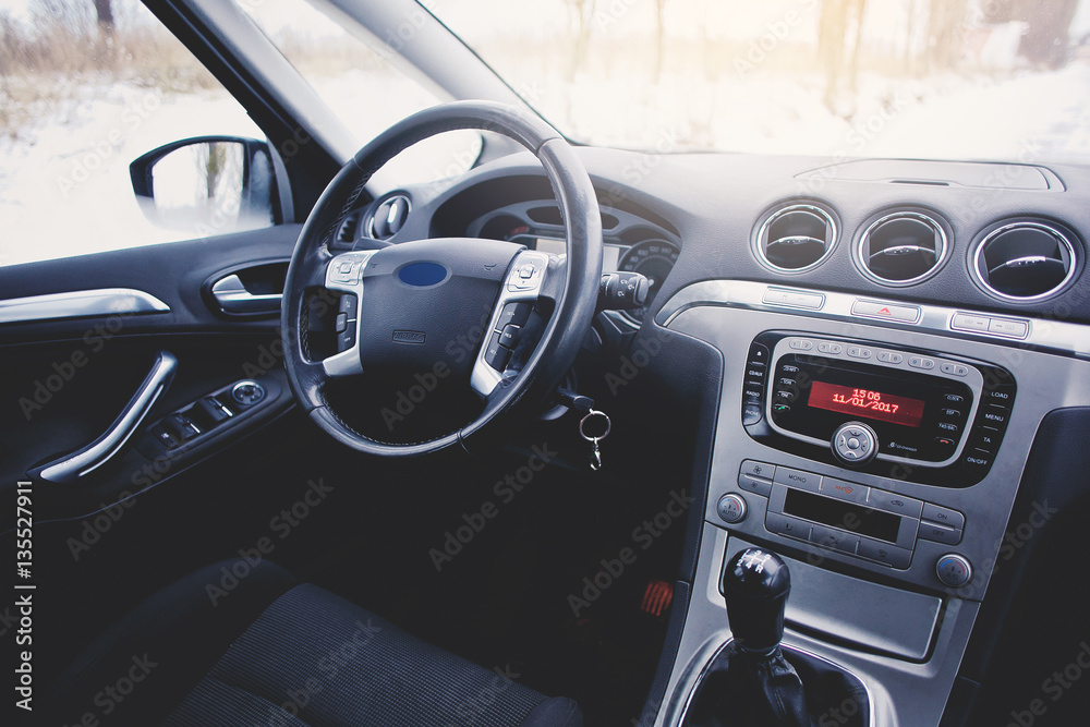 New modern car interior