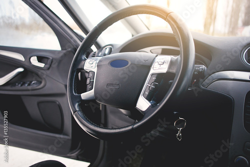 New modern car interior © kucheruk