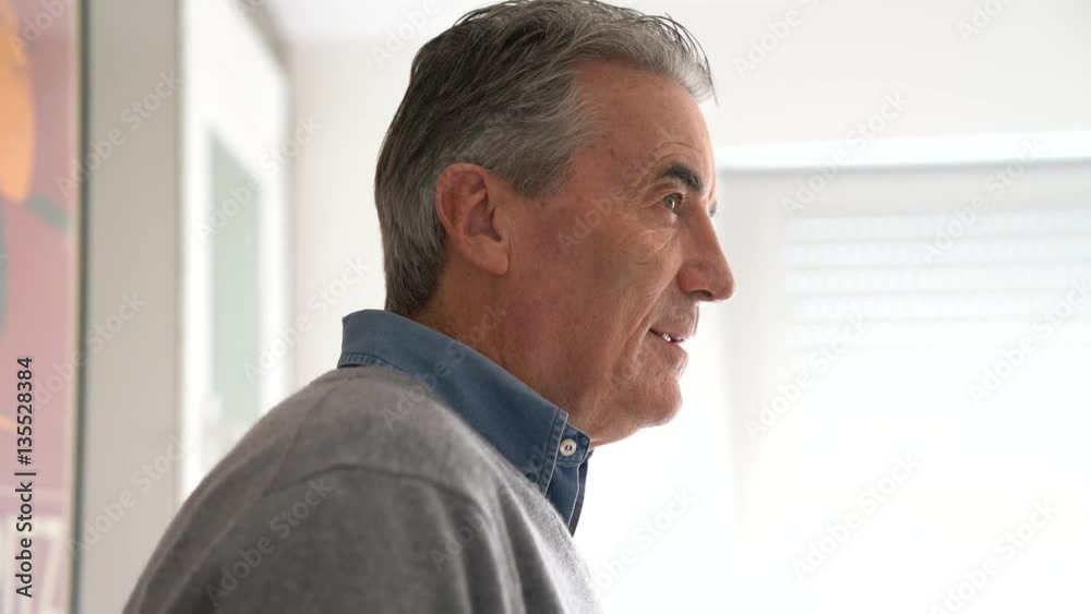 Portrait of senior man at home Portrait of senior man at home