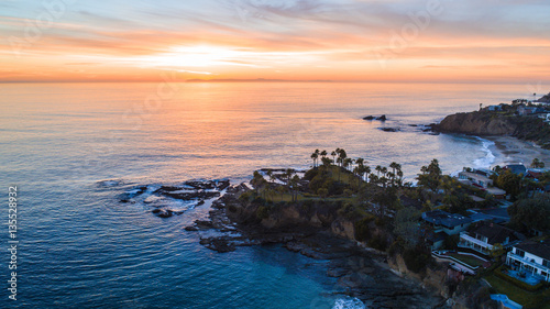 Aerial of Laguna Beach, California photo