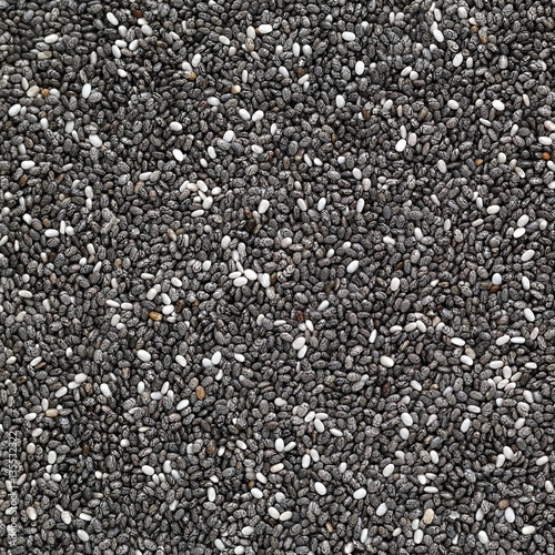 Close-up Background of Chia Seeds