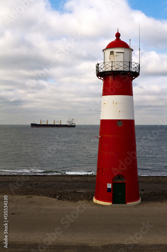 Leuchtturm, niederländische Nordseeküste
