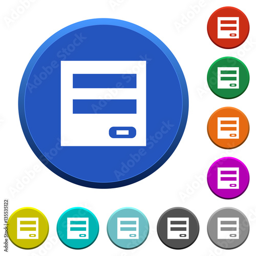 Login panel beveled buttons