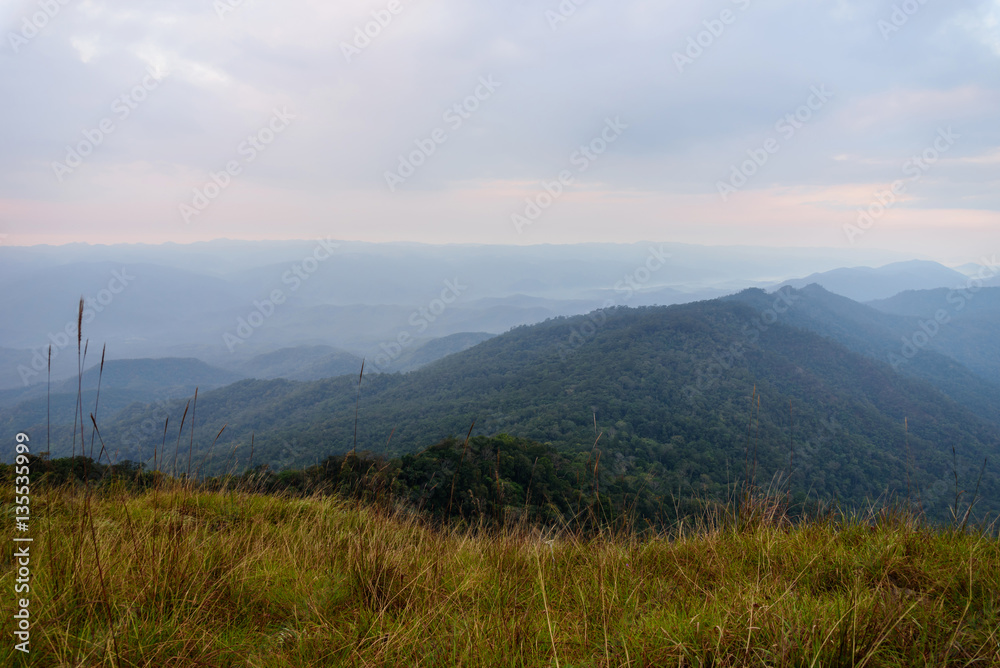 Fototapeta premium High mountain in morning time