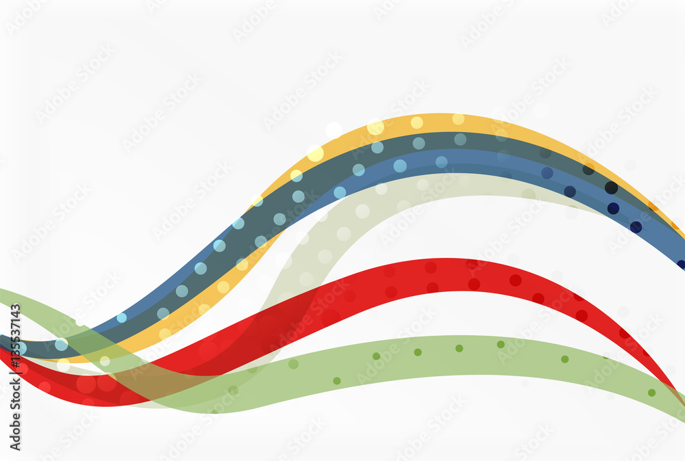 Obraz premium Vector abstract wave lines background