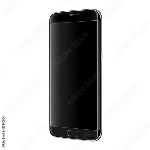 Smartphone vector with blank screen