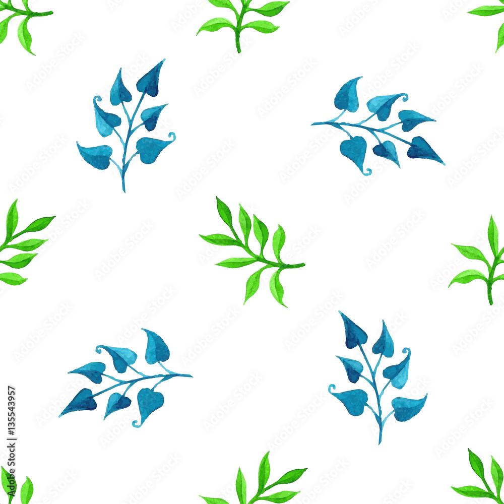Vector seamless watercolour pattern. Vector seamless watercolour pattern.