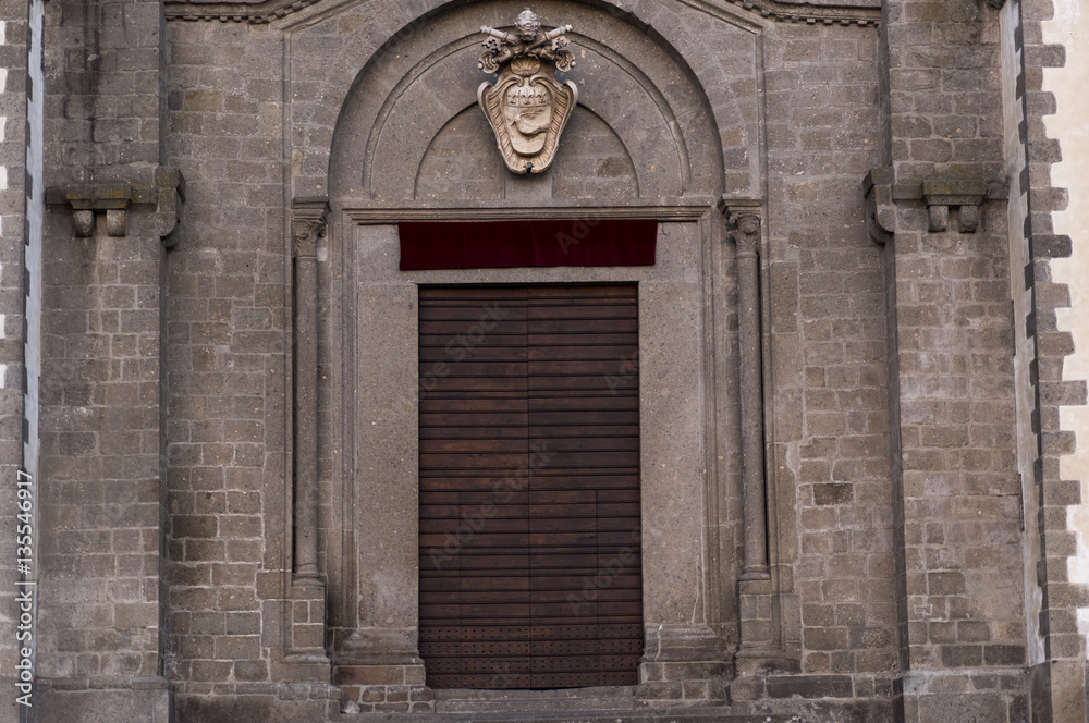 Details of the Cathedral of San Martino in Cimino in Viterbo Province