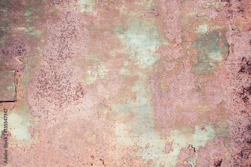 Grunge metal texture background. Old painted rusty surface.