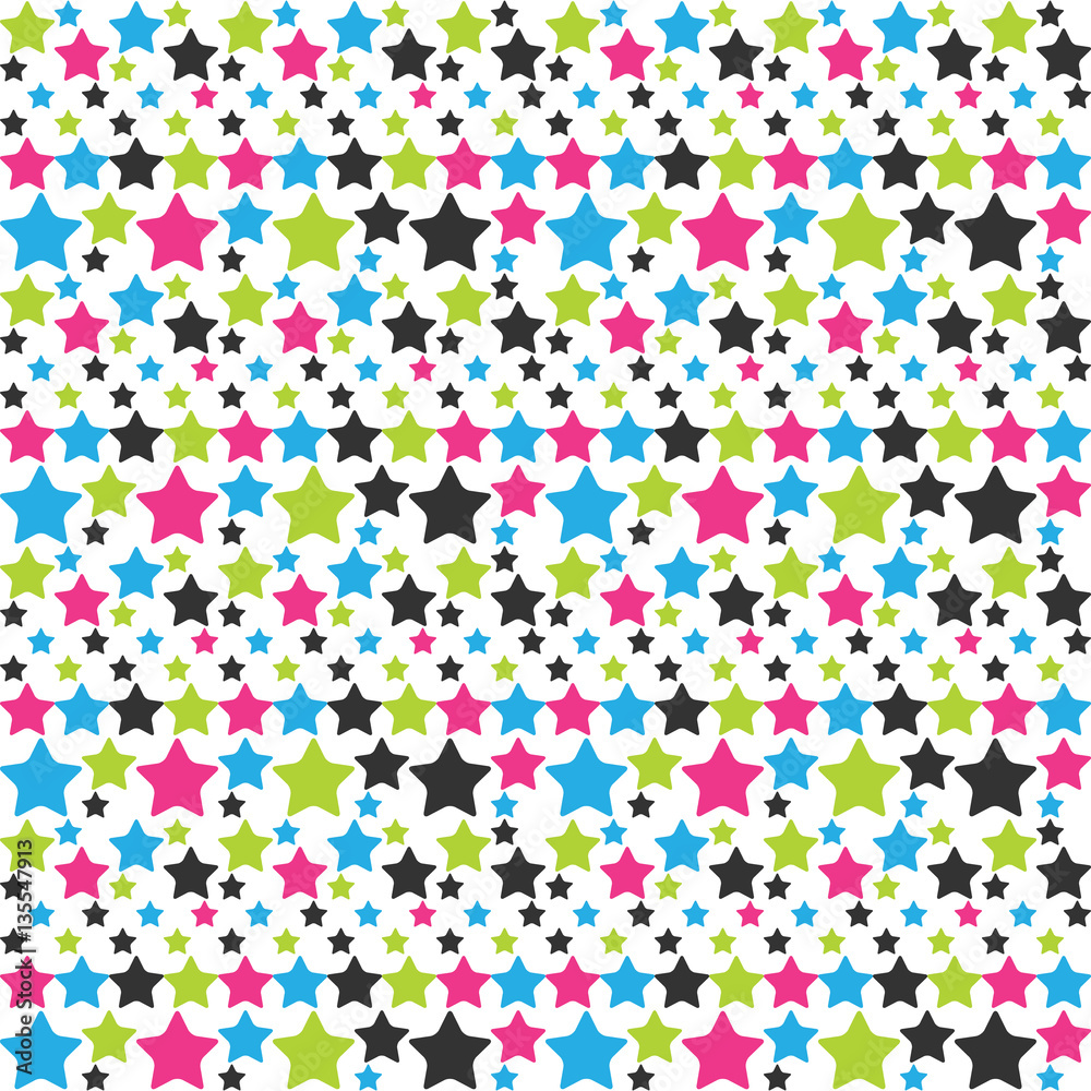 Abstract pattern stars different size 1 rainbow Abstract pattern stars different size 1 rainbow