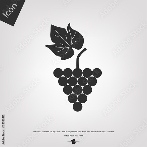 Grapes vector icon