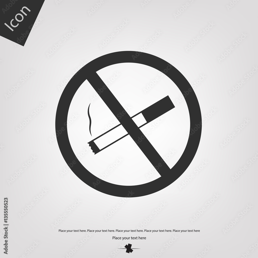 Stop smoking vector icon Stop smoking vector icon