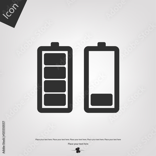 Battery vector icon