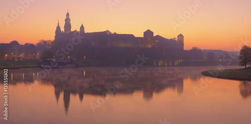 Fototapeta Zamek Królewski na Wawelu w Krakowie.