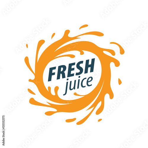 juice splash vector sign