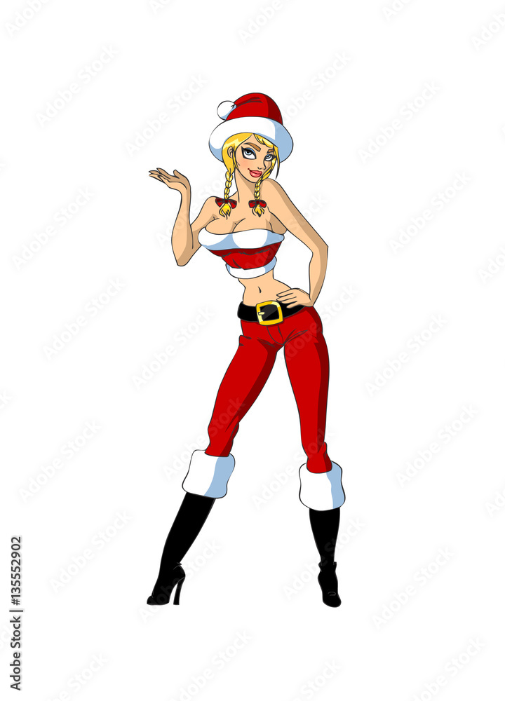 Sexy Santa girl braids Sexy Santa girl braids