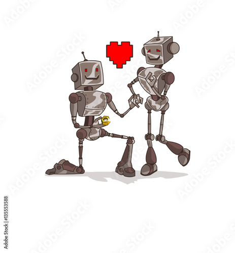 Robot Digital Love illustration