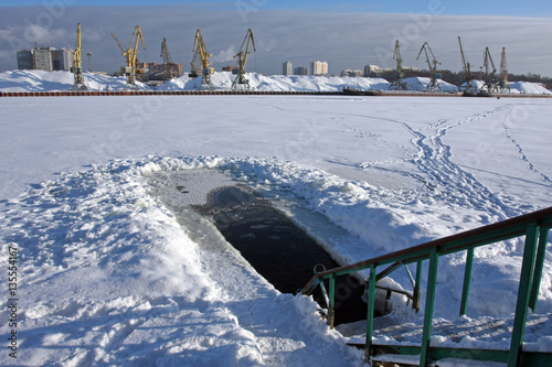 The hole in the Moscow river