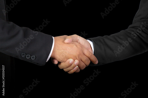 Businessman handshake, Successful businessmen handshaking