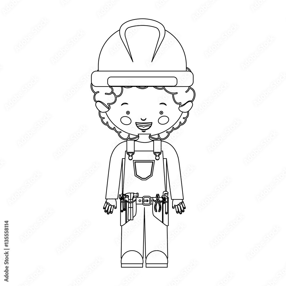 Construction worker cartoon vector illustration graphic design Construction worker cartoon vector illustration graphic design