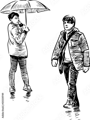 sketch of the city dwellers
