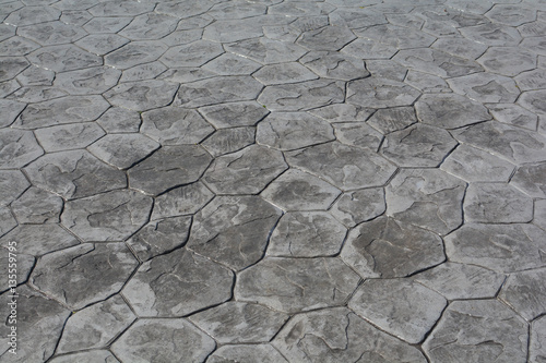 Stamp Concrete floor  texture pattern and background.