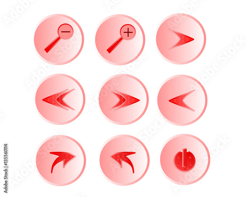 Icons with arrows