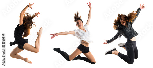 Young girl dancing