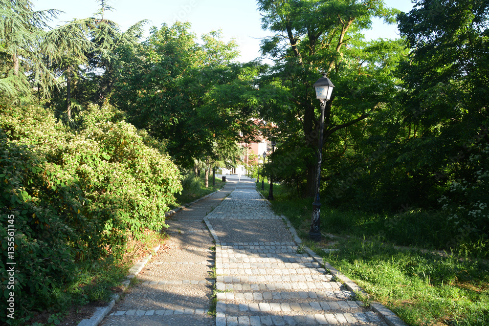 escaleras de piedra en Burgos