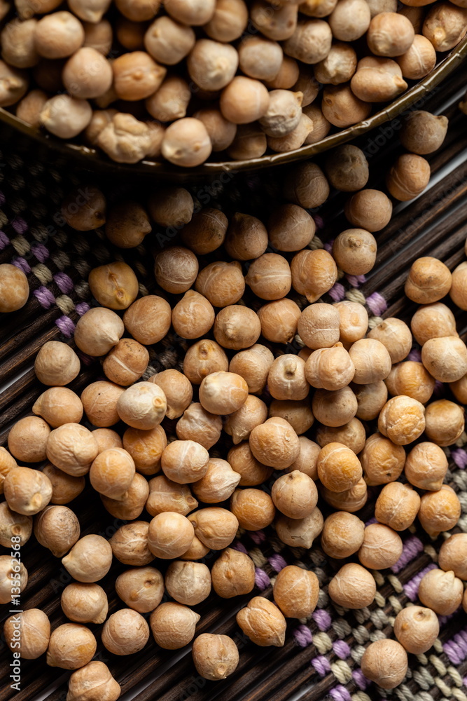 Soybean in wood bowl Soybean in wood bowl