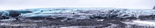 Panoramic view of glacier Vatnajökull in Iceland