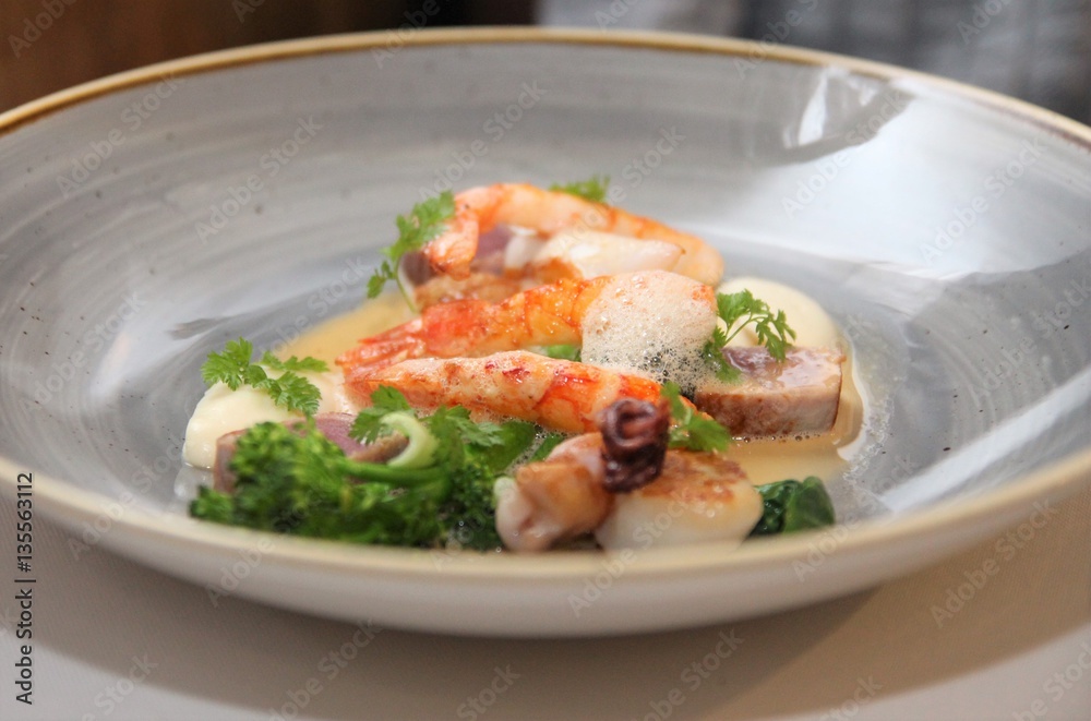Tiger prawns with herbs and spices Tiger prawns with herbs and spices