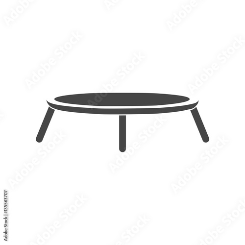 Trampoline jumping icon - vector Illustration
