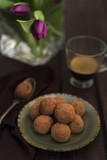 Raw cocoa truffles