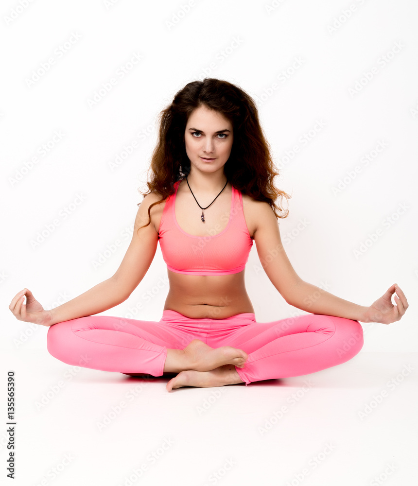 young beautiful woman yoga posing in asana young beautiful woman yoga posing in asana