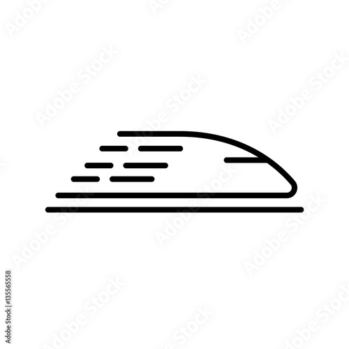 High speed train icon. Vector concept illustration for design