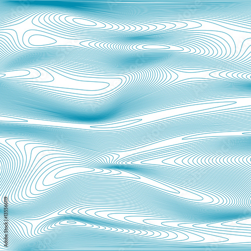 Acqua astratta, sfondo astratto di onde, linee curve blu sullo sfondo bianco, effetto tridimensionale