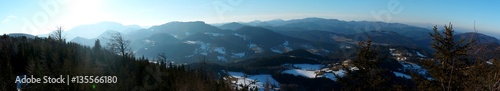Winter Schneeberg Panorama Aussicht / Hohe Wand / Niederösterreich