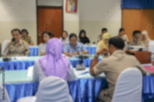 focus blur, business education training conference a meeting room