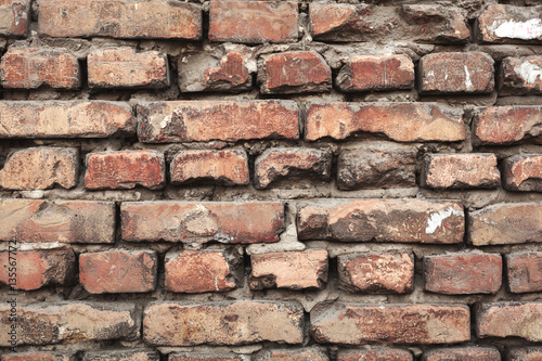 Background of colorful brick wall texture. brickwork.