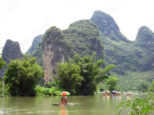 Yangshuo River Bamboo Rafting