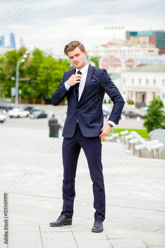 Portrait of a cheerful businessman