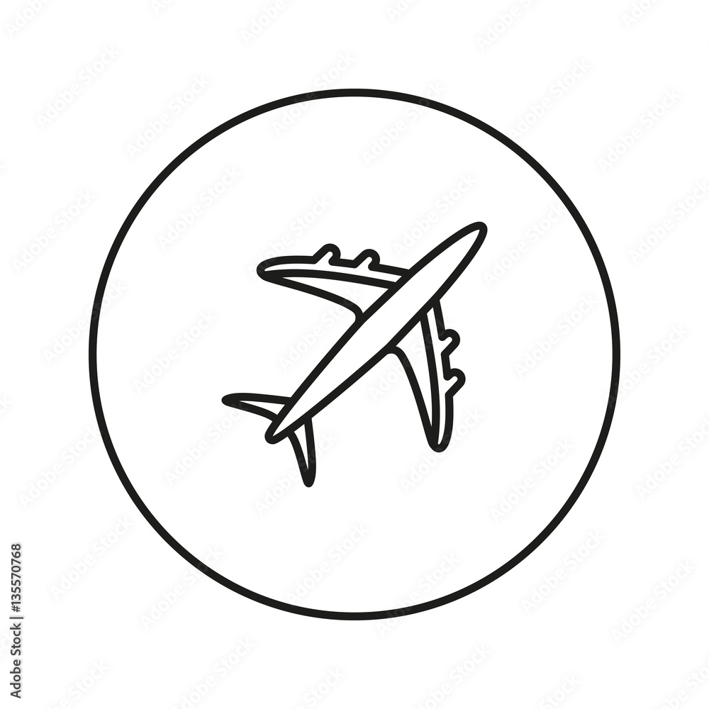 Aircraft icon. Vector