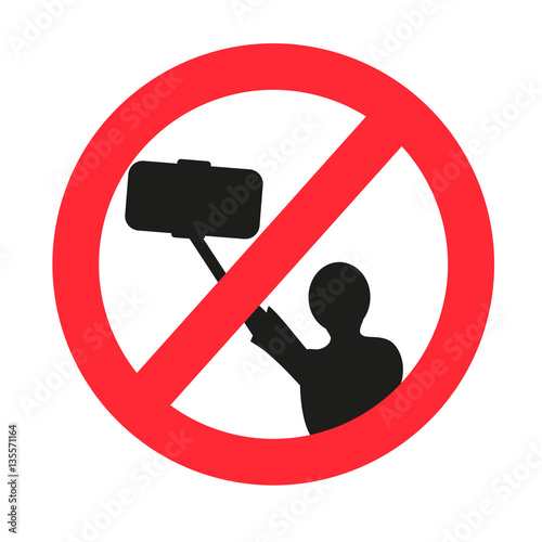 No selfie allowed sign.