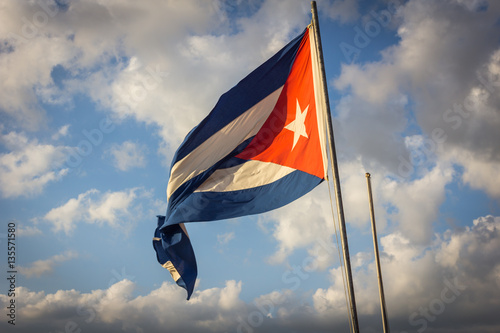 Canvas Print Cuban Flag